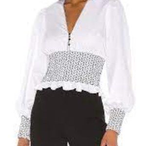 Alexis Davos Top White NWT Size M